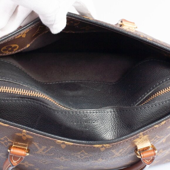 Authentic Black Louis Vuitton Monogram Canvas Pallas Tote Bag - Picture 6 of 15